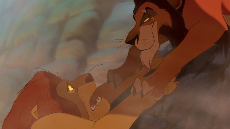 Scar kills Mufasa