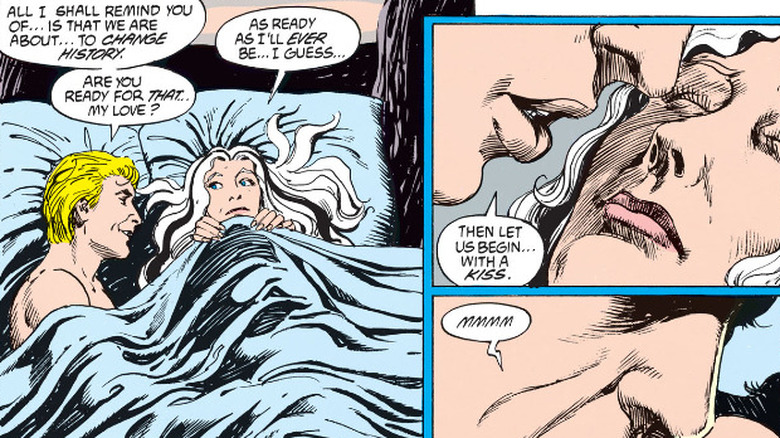 Swamp Thing possesses the body of John Constantine in "Swamp Thing Vol 2 #76"