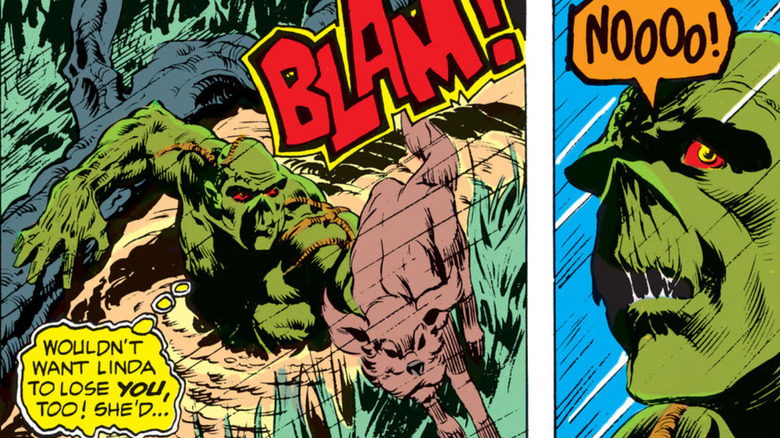 Linda Holland dies offscreen in "Swamp Thing Vol 1 #1"