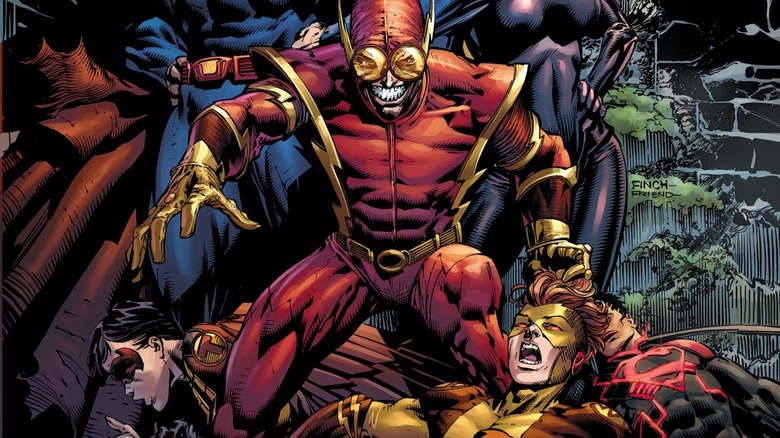 Johnny Quick grinning menacingly