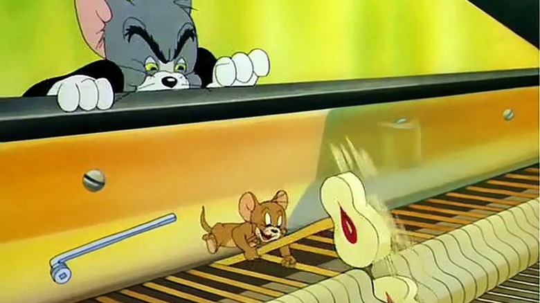 Jerry plays the piano