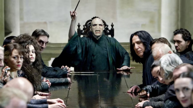 Voldemort with his followers