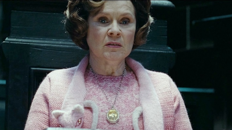 Umbridge wearing the locket