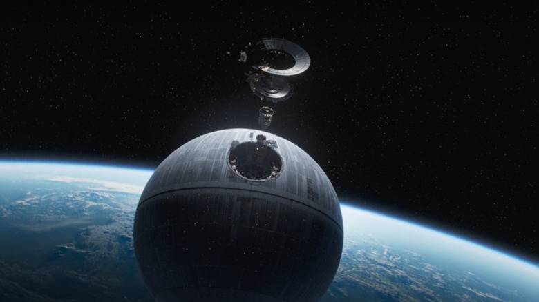 The Death Star in the teaser during the Andor finale