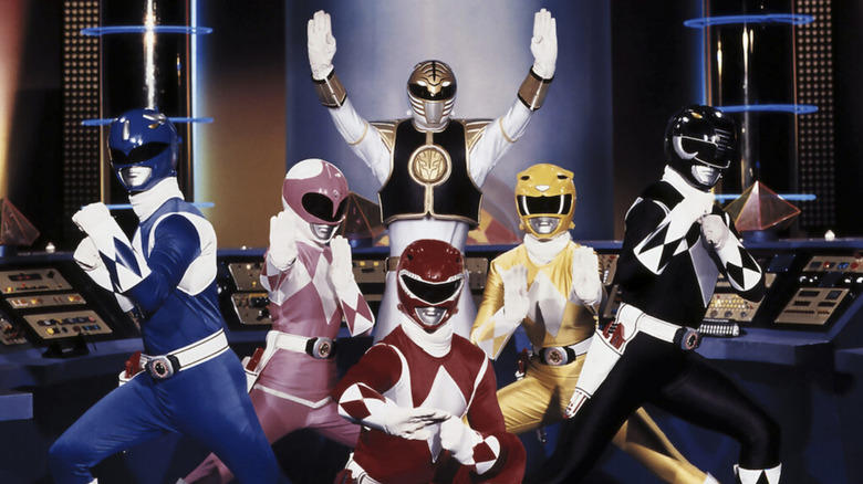 The Power Rangers unite in Mighty Morphin Power Rangers (1993-1995)