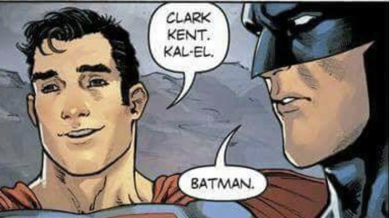 Batman tricking the Lasso of Truth in And Then There Were Three...