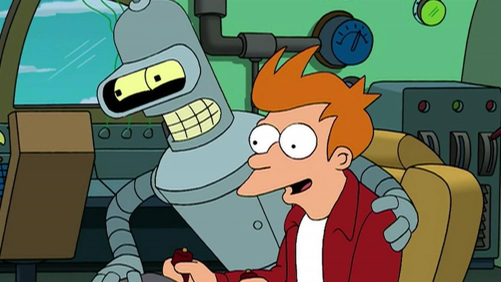 Bender and Fry of Futurama