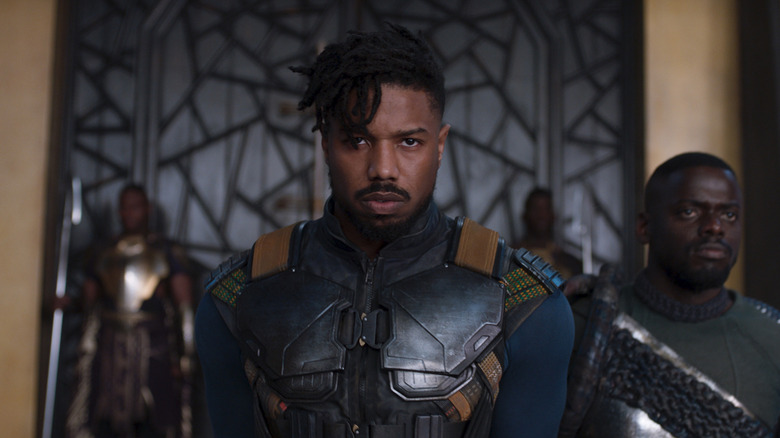 Killmonger confronts the Wakandans