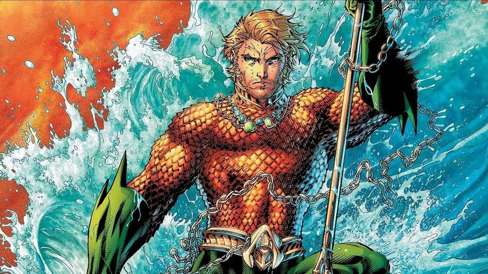 Aquaman in the waves