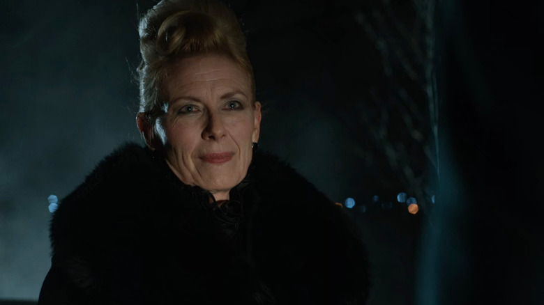 Kathryn Monroe smiling in Gotham 