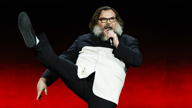 Jack Black kicking