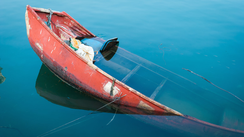 Sinking boat