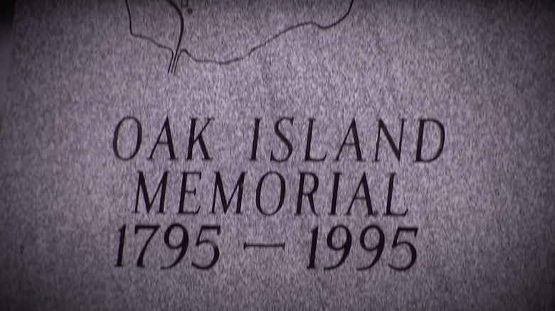 Oak Island Memorial Stone