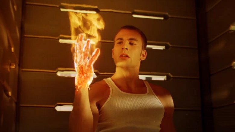 Chris Evans as the Human Torch