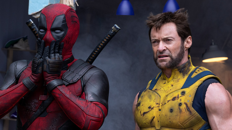 Deadpool and Wolverine look surprised