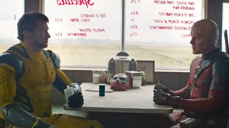 Logan and Wade sit in diner