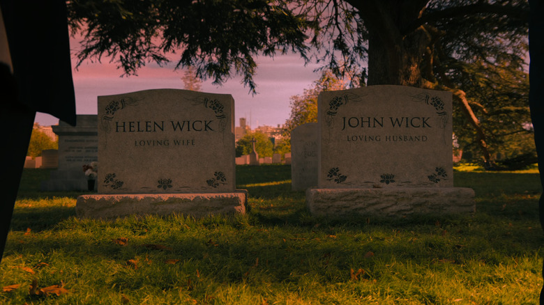 John and Helen Wick gravestones