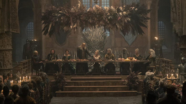 The Targaryens gathering for a meal