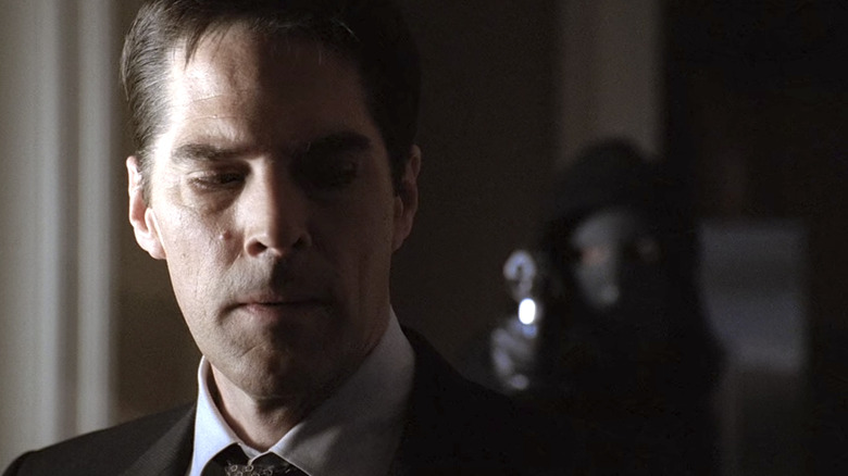 Thomas Gibson with assailant