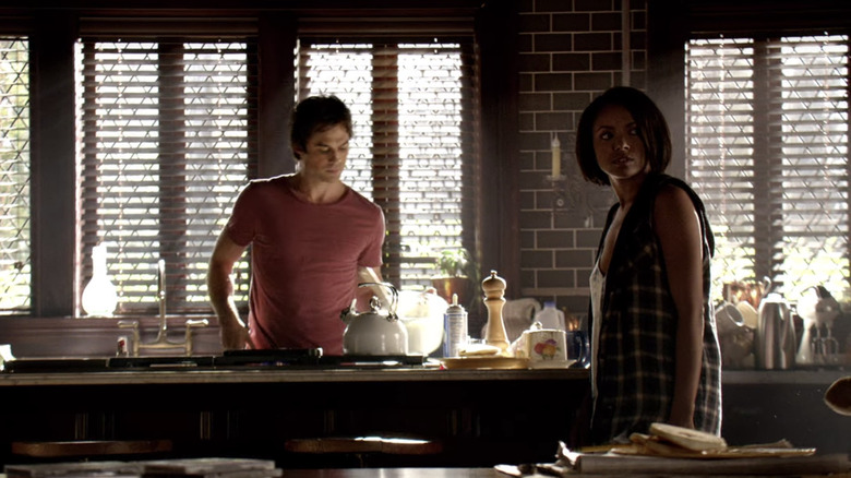 Damon and Bonnie in "Yellow Ledbetter"