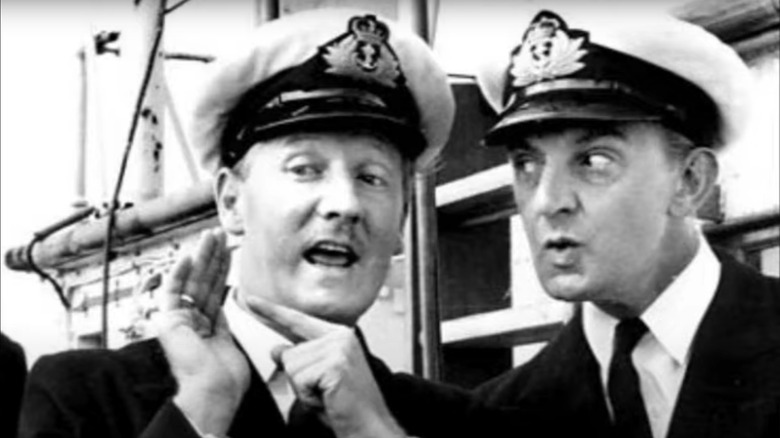 Two officers in The Navy Lark discuss matters 