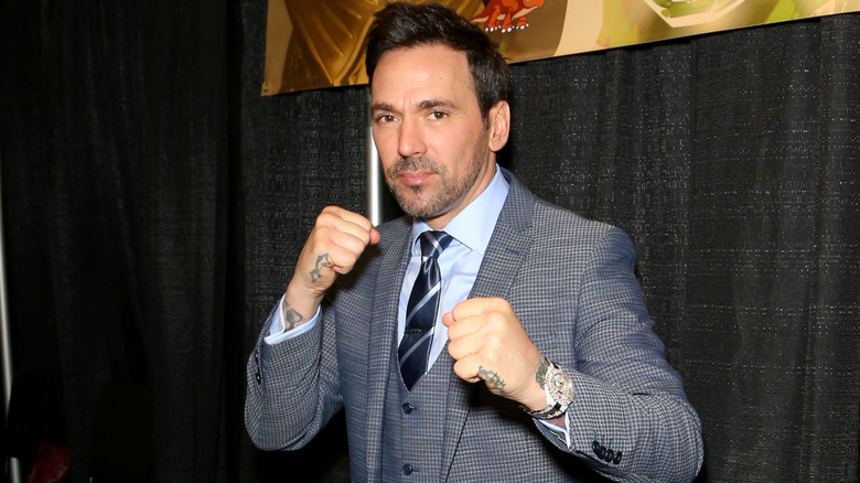 Jason David Frank posing to fight