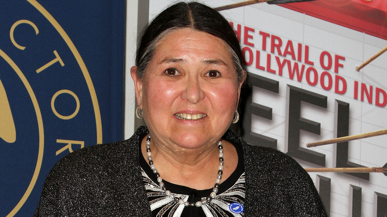 Sacheen Littlefeather at an event for Reel Injun