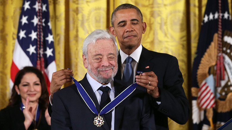 Barack Obama gives Stephen Sondheim presidental medal