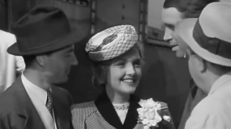 Harry, Ruth, George, and Uncle Billy in It's a Wonderful Life