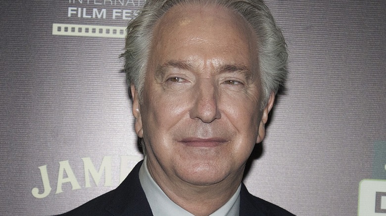 Alan Rickman smiles