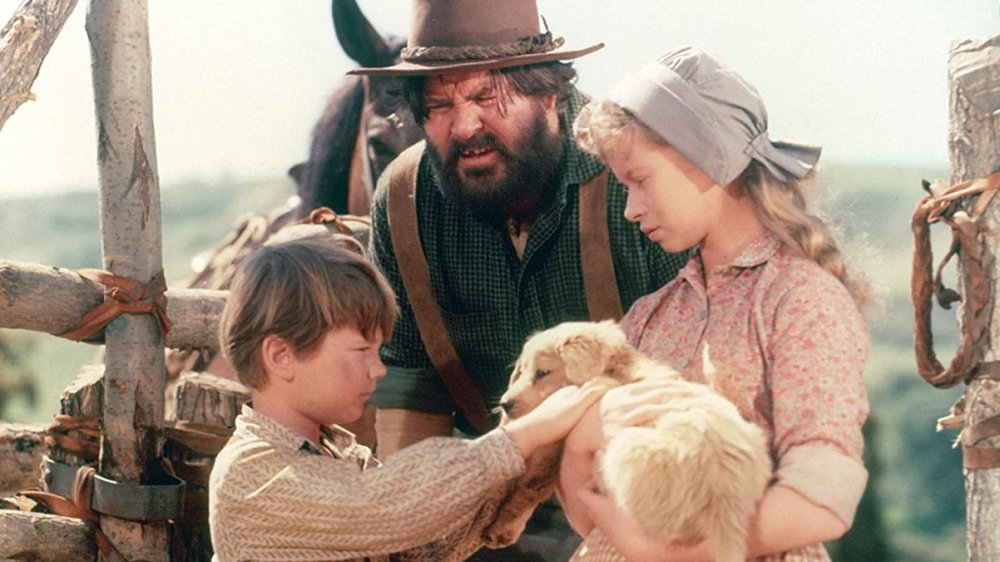 Kevin Corcoran, Jeff York, and Beverly Washburn in Old Yeller