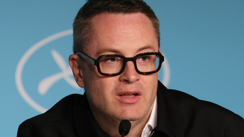 Nicholas Winding Refn speaks at a press conference