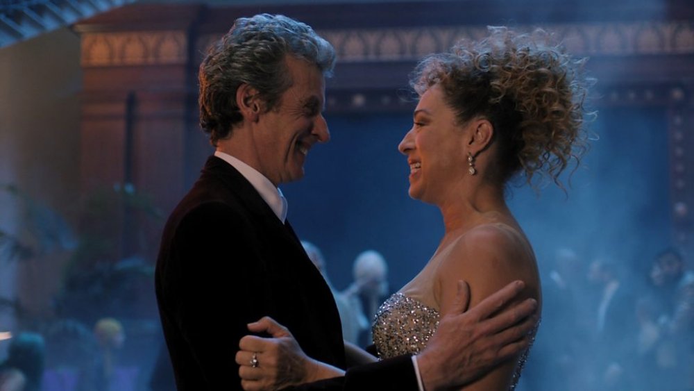 Peter Capaldi and Alex Kingston as The Doctor and River Song in "The Husbands of River Song"