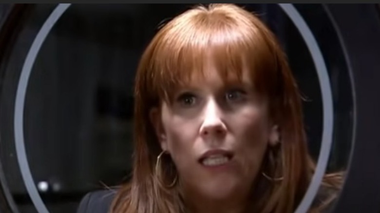 Donna Noble miming Doctor Who