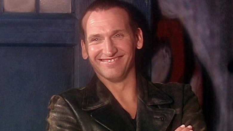 The 9th Doctor smiling