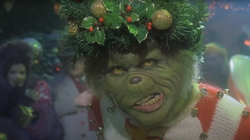 Jim Carrey as the Grinch in the 2000 film, How The Grinch Stole Christmas