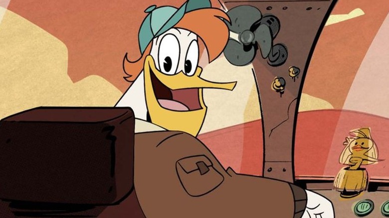 Launchpad smiling in cockpit DuckTales