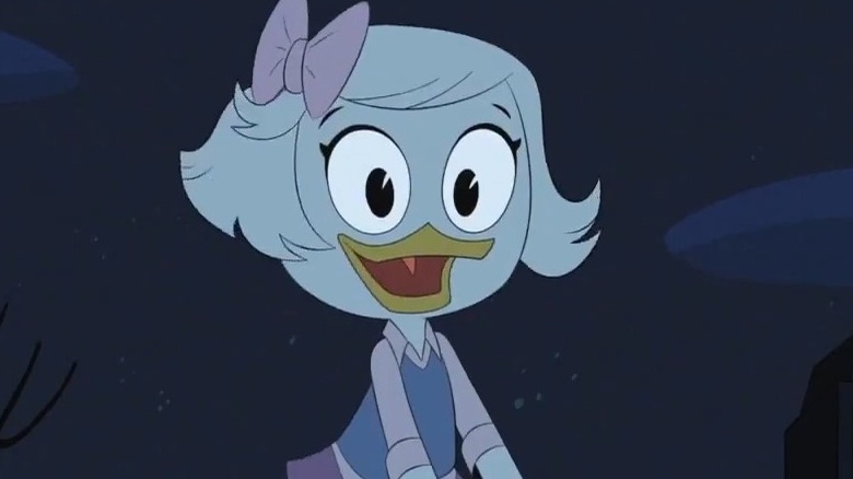 Webby smiling on see-saw DuckTales