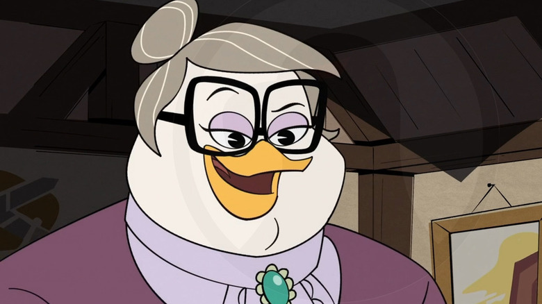 Mrs. Beakley talking and smiling DuckTales