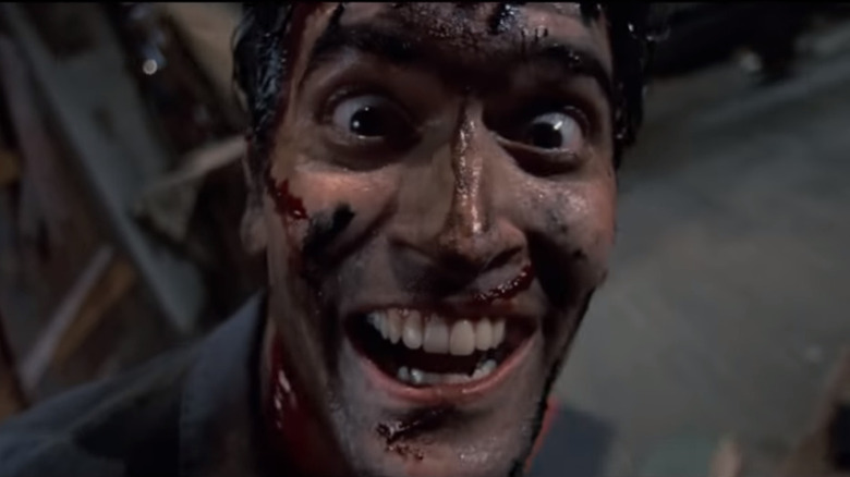 Ash Williams laughing