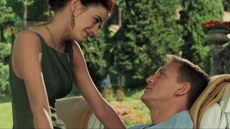 Vesper Lynd (Eva Green) sits beside James Bond (Daniel Craig) in "Casino Royale"