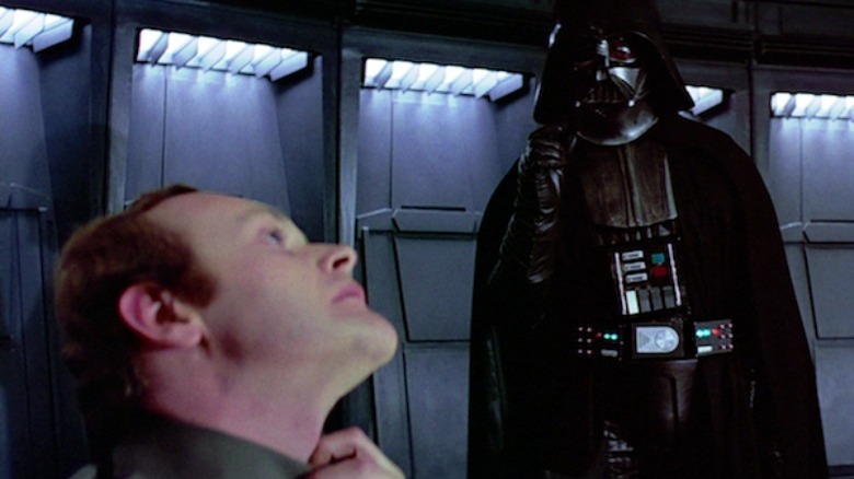 Vader choking an Imperial officer