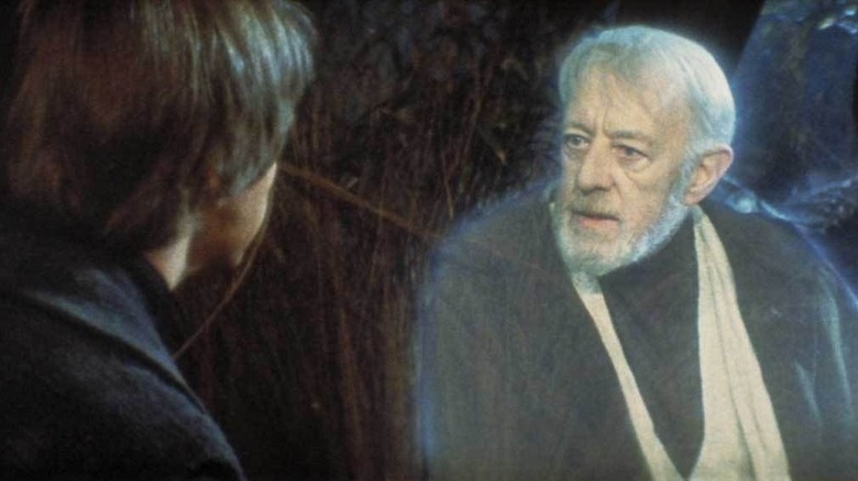 Obi-Wan talking to Luke