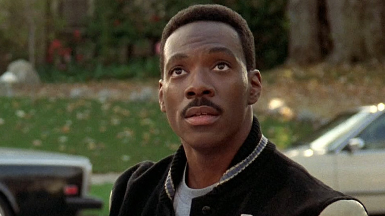 Eddie Murphy looking glum