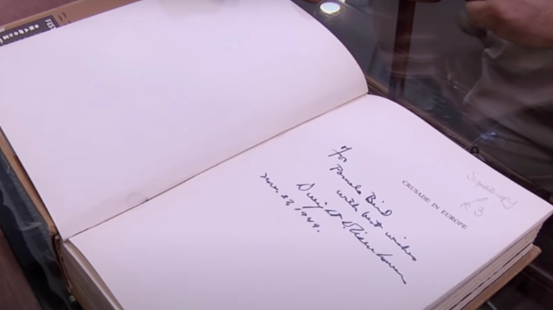 Dwight D. Eisenhower inscription in book