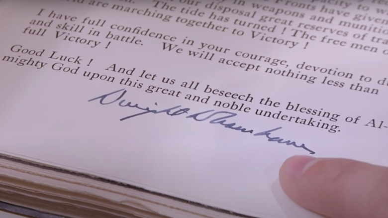 Dwight D. Eisenhower signature in book