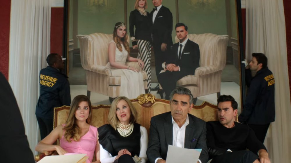 The Rose family losing it all on Schitt's Creek