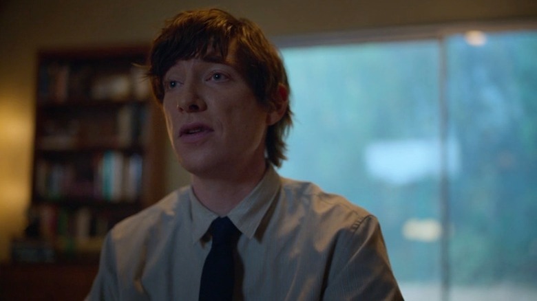 Domhnall Gleason speaks as Sam Fortner in The Patient