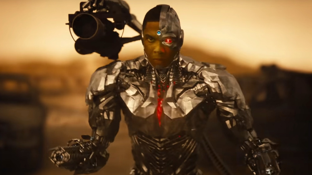 Cyborg with guns