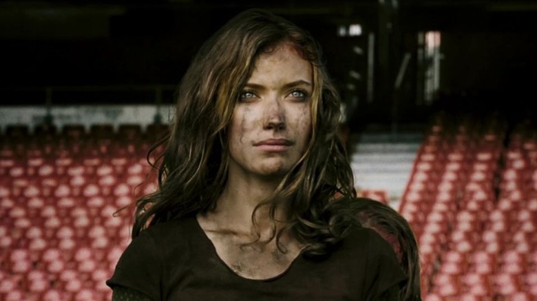 Tammy stands in Wembley Stadium in 